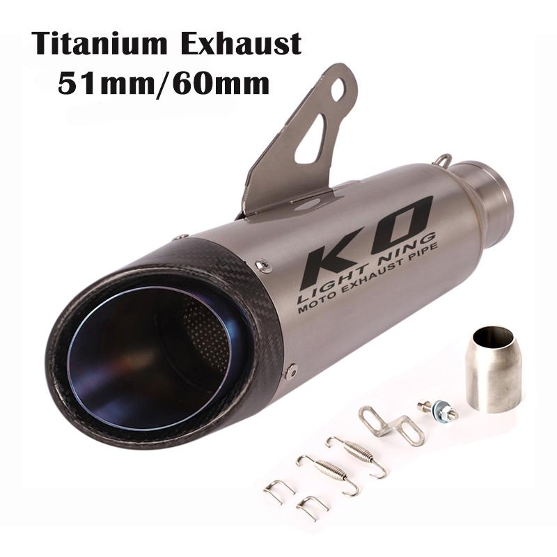 51mm 60mm Titanium Universal Motorcycle Exhaust Escape Tips ATV Motorbike Muffler Tail Pipe
51mm 60mm Titanium Universal Motorcycle Exhaust Escape Tips ATV Motorbike Muffler Tail Pipe