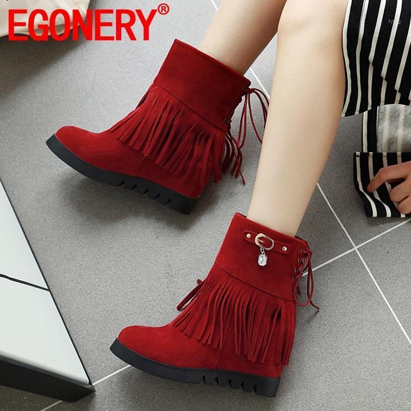 EGONERY Winter New Fashion Ankle Boots Outside Super High Heels Round Toe Flock cross-tied Women Shoes Drop Shipping Size 33-431, Yellow
EGONERY Winter New Fashion Ankle Boots Outside Super High Heels Round Toe Flock cross-tied Women Shoes Drop Shipping Size 33-431, Yellow