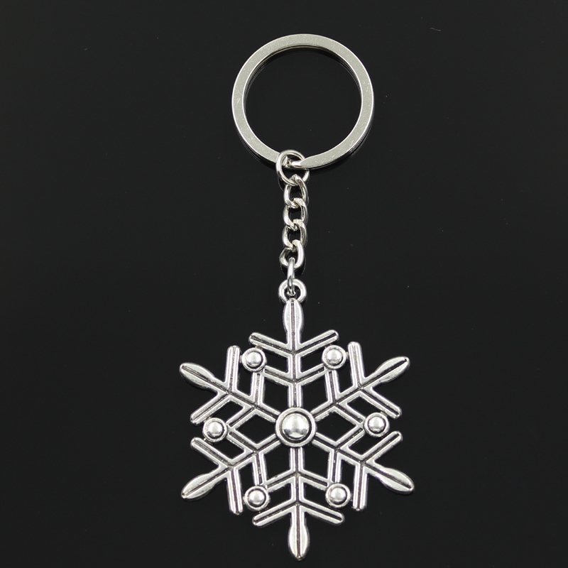 Fashion 30mm Key Ring Metal Key Chain Keychain Jewelry Antique Silver Color Plated Snow Snowflake 58x47mm Pendant
Fashion 30mm Key Ring Metal Key Chain Keychain Jewelry Antique Silver Color Plated Snow Snowflake 58x47mm Pendant