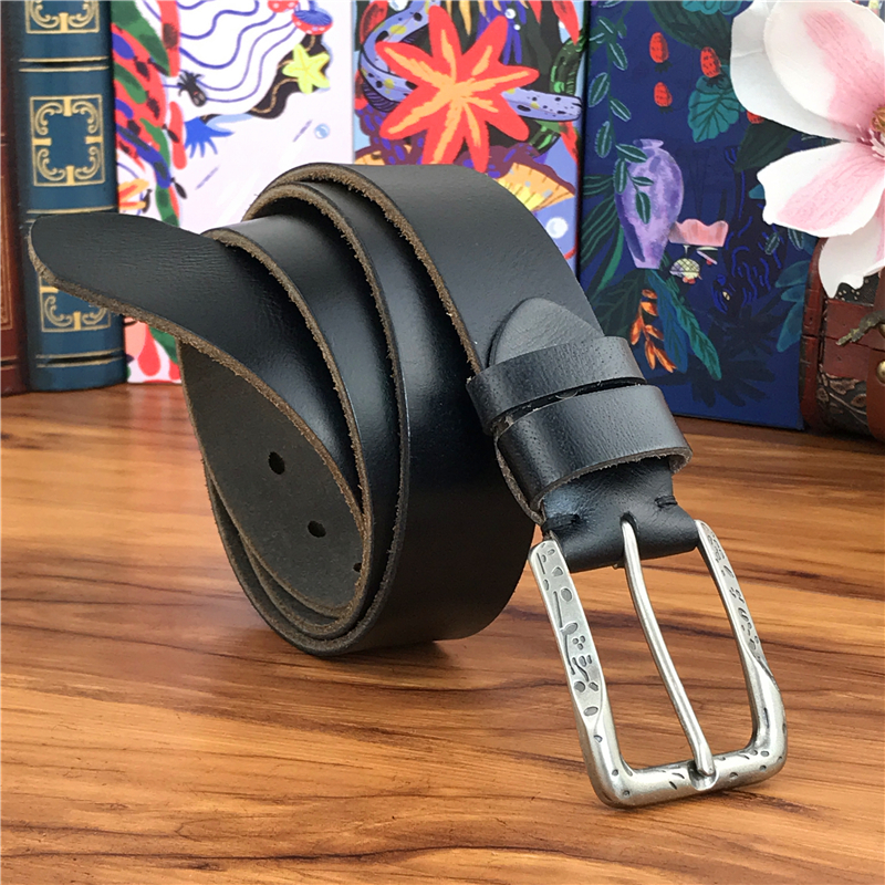 Metal Portrait Fixed of Solid Leather Belt From Grey Jeans Vintage Belts To Men Ceinture Homme MBT0487 J3UT, Black
Metal Portrait Fixed of Solid Leather Belt From Grey Jeans Vintage Belts To Men Ceinture Homme MBT0487 J3UT, Black