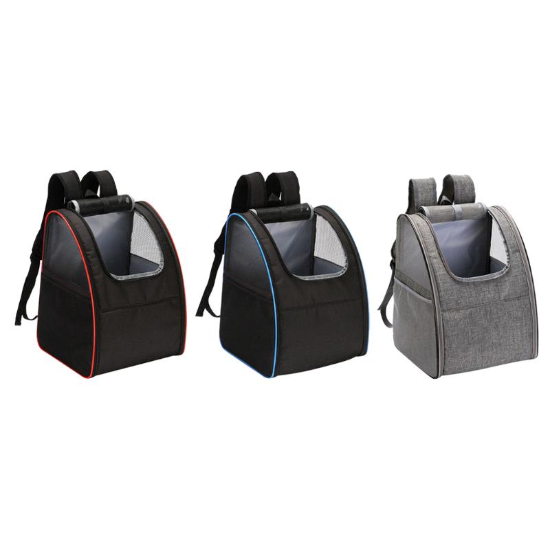 Folding Pet Carrier Outdoor Travel Hiking Cat Dog Backpack Bag Mesh