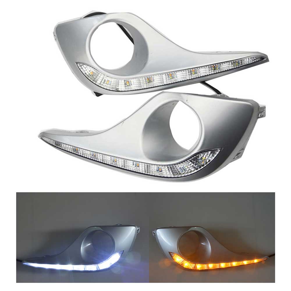 2pcs Turn Signal Style Relay LED DRL Daytime Running Lights With Fog Lamp Hole For Highlander 2012 2013
2pcs Turn Signal Style Relay LED DRL Daytime Running Lights With Fog Lamp Hole For Highlander 2012 2013