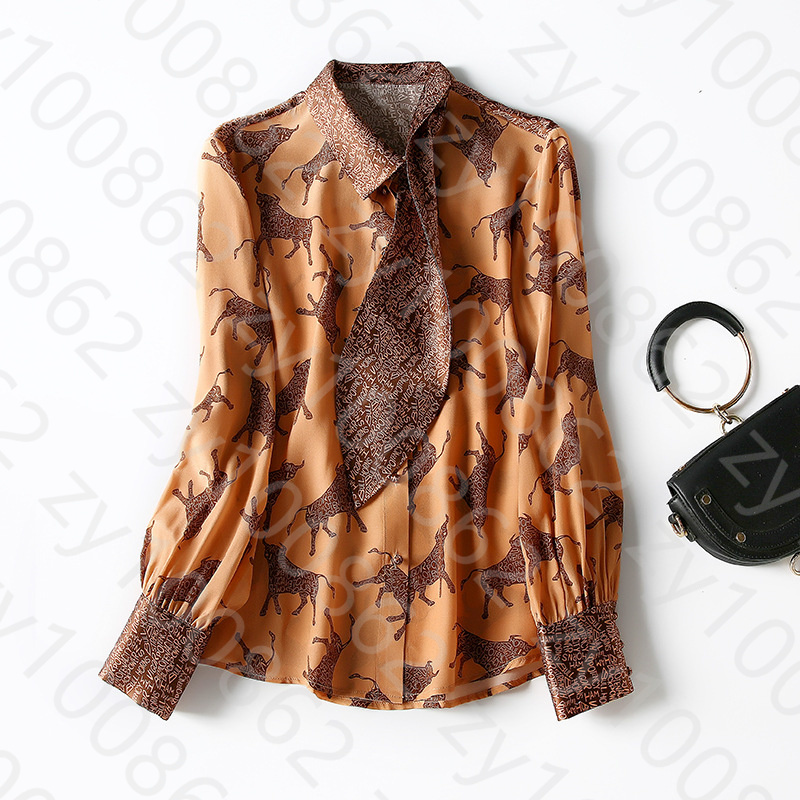 2021 Spring Long Sleeve Stand Collar Multicolor Print Natural Real Silk Single-Breasted Soie Blouse Elegant Casual Shirt Shirts WJ12280, Multi
2021 Spring Long Sleeve Stand Collar Multicolor Print Natural Real Silk Single-Breasted Soie Blouse Elegant Casual Shirt Shirts WJ12280, Multi
