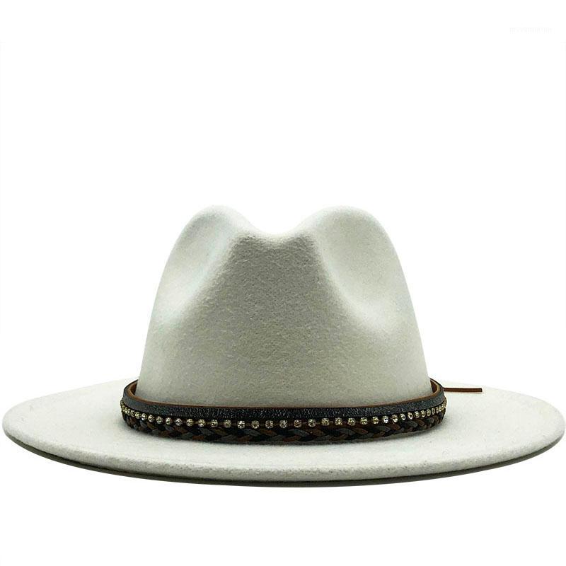 Hot Women Men Wool Fedora Hat With Leather Ribbon Gentleman Elegant Lady Winter Autumn Wide Brim Jazz Panama Sombrero Cap1, Deep grey
Hot Women Men Wool Fedora Hat With Leather Ribbon Gentleman Elegant Lady Winter Autumn Wide Brim Jazz Panama Sombrero Cap1, Deep grey