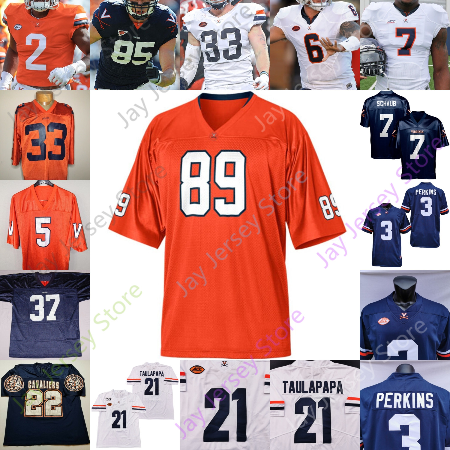 Virginia Football Jersey NCAA College Joey Blount Eli Hanback Heath Miller D'Brickashaw Ferguson Thomas Jones James Farrior Moore Jones, Navy v
Virginia Football Jersey NCAA College Joey Blount Eli Hanback Heath Miller D'Brickashaw Ferguson Thomas Jones James Farrior Moore Jones, Navy v