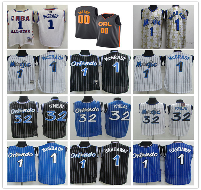 Mens Retro Jersey Aaron 00 Gordon Basketball Jersey Penny 1 Hardaway Shaquille 32 ONeal Tracy 1 McGrady Retro Mesh college Basketball Jersey, Black;red
Mens Retro Jersey Aaron 00 Gordon Basketball Jersey Penny 1 Hardaway Shaquille 32 ONeal Tracy 1 McGrady Retro Mesh college Basketball Jersey, Black;red