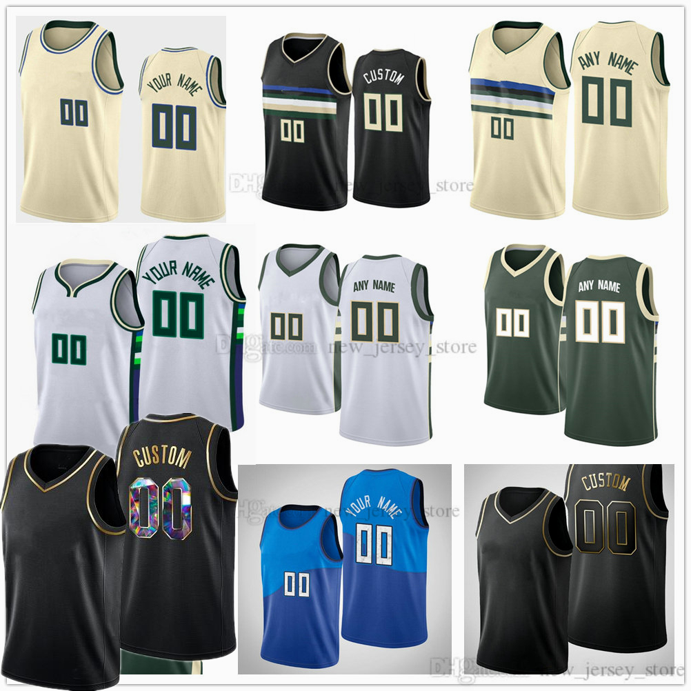 Custom Printed 75th Golden Black Basketball 9 Bobby Portis Jerseys 34 Giannis 22 Khris Antetokounmpo Middleton 21 Jrue 11 Brook Holiday Lopez 0 Donte DiVincenzo, Printed (with team logo)
Custom Printed 75th Golden Black Basketball 9 Bobby Portis Jerseys 34 Giannis 22 Khris Antetokounmpo Middleton 21 Jrue 11 Brook Holiday Lopez 0 Donte DiVincenzo, Printed (with team logo)
