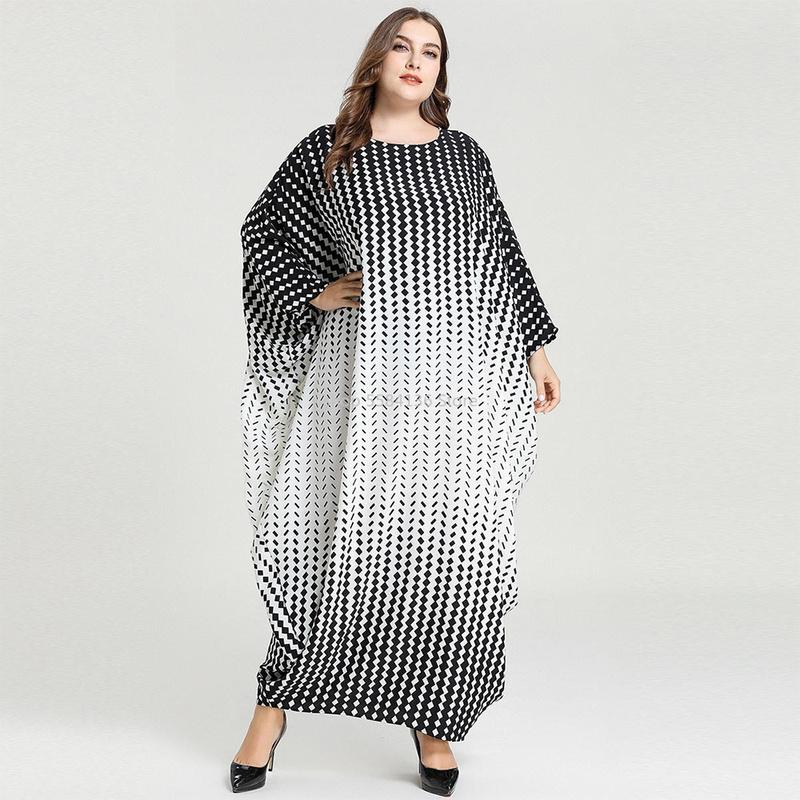 Rhombus Print Bat Sleeve Dressing Gowns Oversize Casual Middle East Muslim Arabic Abaya Dress Plus Size Women Clothing, Oversize abaya
Rhombus Print Bat Sleeve Dressing Gowns Oversize Casual Middle East Muslim Arabic Abaya Dress Plus Size Women Clothing, Oversize abaya
