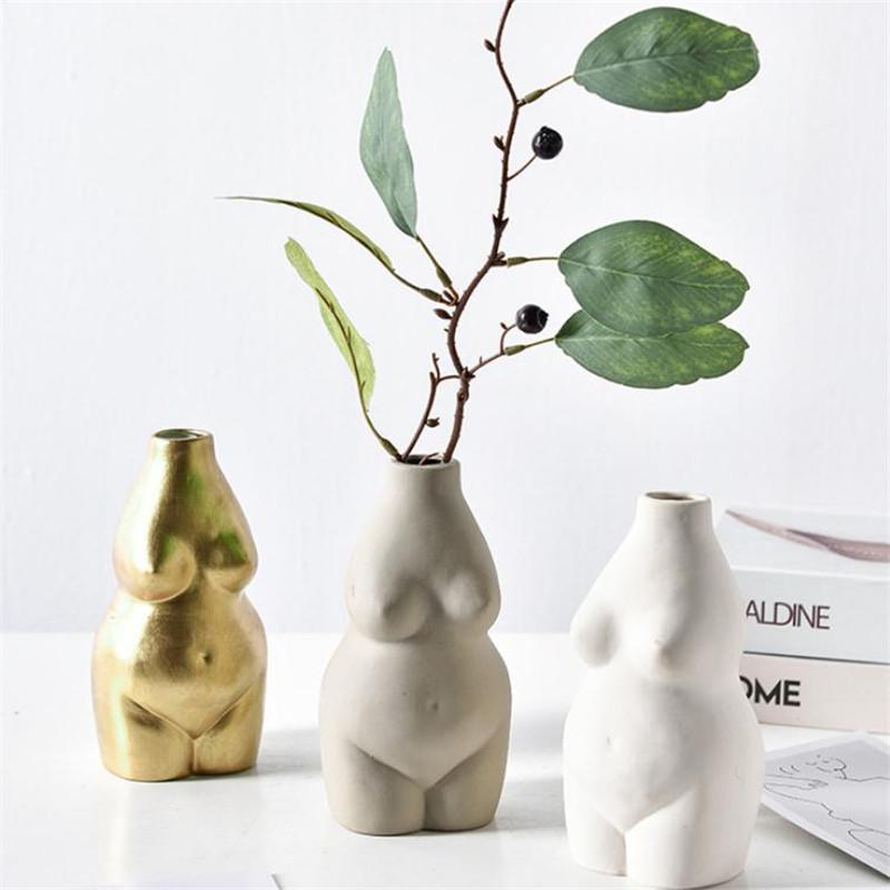 Ceramic Vases Lady Body Shaped Art Bust Statue Flower Insert Table Ornaments Frosted Porcelain Crafts Creativity Vase Desk Decor
Ceramic Vases Lady Body Shaped Art Bust Statue Flower Insert Table Ornaments Frosted Porcelain Crafts Creativity Vase Desk Decor