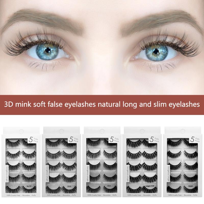 5 Pairs Lashes Soft Eyelash Extension Makeup Kit False Eyelashes Natural Long 3D Faux Mink Hair Fluffy Handmade Lashes
5 Pairs Lashes Soft Eyelash Extension Makeup Kit False Eyelashes Natural Long 3D Faux Mink Hair Fluffy Handmade Lashes