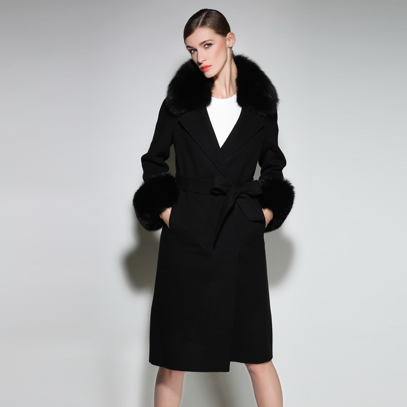 X-long 2020 Autumn Woolen Ladies with Real Fox Fur Collar and Female Pashmina Fists Outerwear Uv43, Pink.
X-long 2020 Autumn Woolen Ladies with Real Fox Fur Collar and Female Pashmina Fists Outerwear Uv43, Pink.