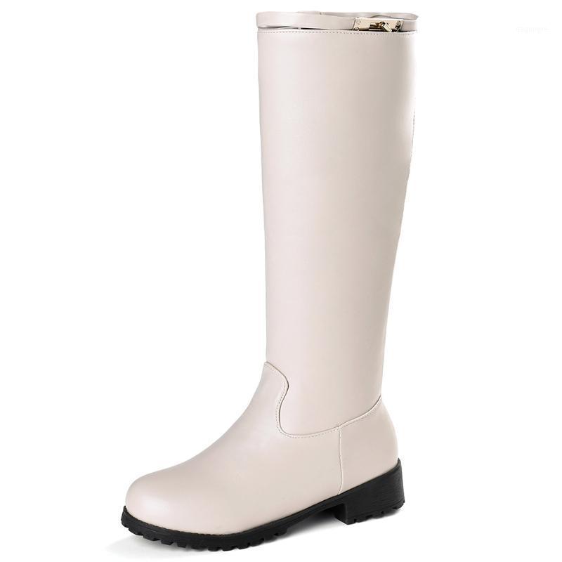RIBETRINI Women Solid Round Toe Platform Low Heel Shoes Women Metal Black Mid Calf Winter Boots Daily Office Boots1, Beige add fur
RIBETRINI Women Solid Round Toe Platform Low Heel Shoes Women Metal Black Mid Calf Winter Boots Daily Office Boots1, Beige add fur