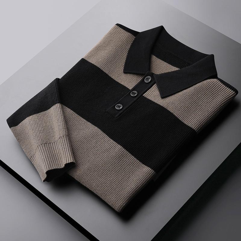 Minglu Autumn Winter Male Sweaters Luxury Contrast Color Broad Stripe Casual Mens Sweaters Plus Size 4xl Slim Fit Man, Brown
Minglu Autumn Winter Male Sweaters Luxury Contrast Color Broad Stripe Casual Mens Sweaters Plus Size 4xl Slim Fit Man, Brown