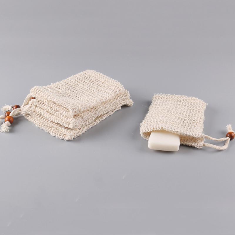 Handmade Soap Exfoliating Bags Drawstring Natural Sisal Soap Bag Net Portable Mesh Foaming Drying The Soap Container Bag 
Handmade Soap Exfoliating Bags Drawstring Natural Sisal Soap Bag Net Portable Mesh Foaming Drying The Soap Container Bag