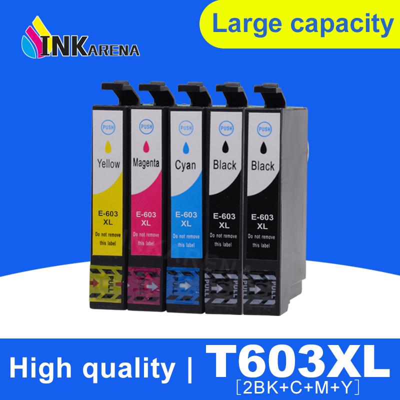 INKARENA 5PK 603XL T603 Ink Cartridge Compatible For 603 XL Printer XP-4100 XP-4105 XP-3105 WorkForce 2810DWF 2850DWF
INKARENA 5PK 603XL T603 Ink Cartridge Compatible For 603 XL Printer XP-4100 XP-4105 XP-3105 WorkForce 2810DWF 2850DWF