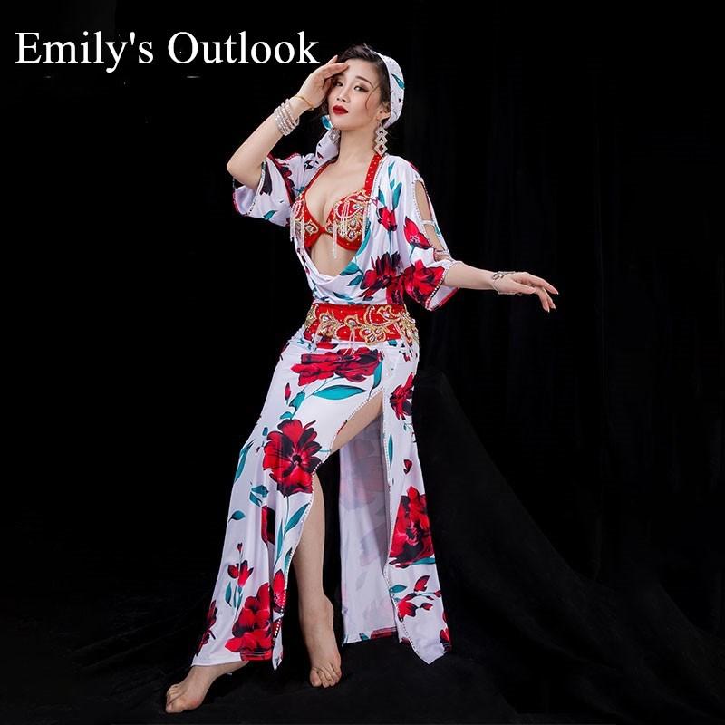 Stage Wear 2021 Autumn Women Belly Dance Shaabi Baladi Costumes Floral Printed Folk Dancing Robe Set Professional Competition Outfit Loose, As picture
Stage Wear 2021 Autumn Women Belly Dance Shaabi Baladi Costumes Floral Printed Folk Dancing Robe Set Professional Competition Outfit Loose, As picture