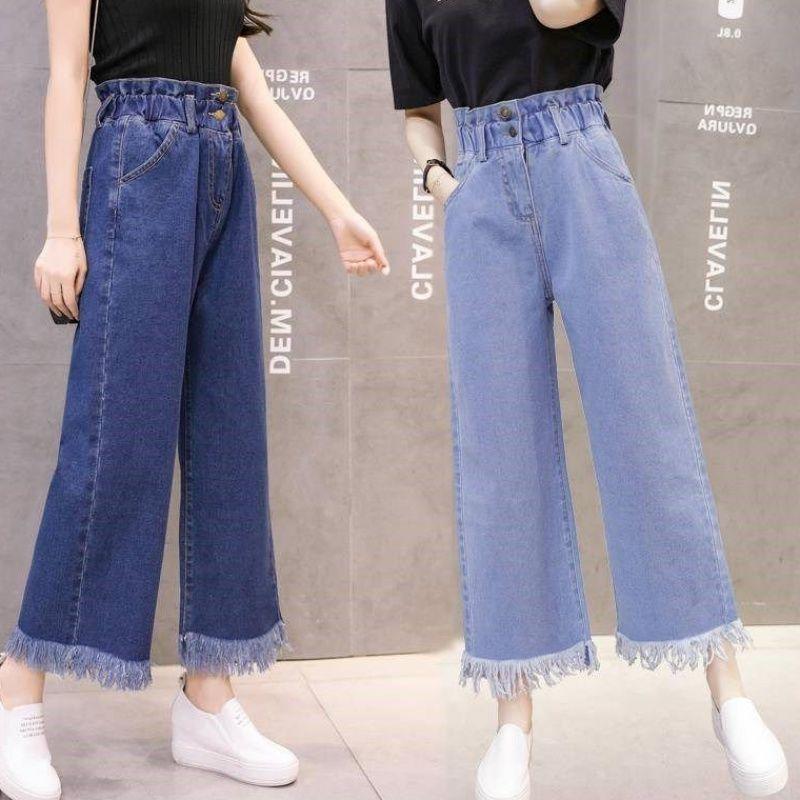 Wide Leg Jeans Girls Summer and autumn wear 2020 new junior high school students loose casual Capris, 70222-02
Wide Leg Jeans Girls Summer and autumn wear 2020 new junior high school students loose casual Capris, 70222-02