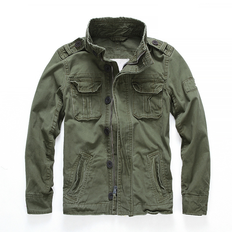 Men Spring Bomber Jacket Camouflage Autumn Combat Jackets Military Pocket Outwear Army Coats Casual Male Cotton Size SA196 201218