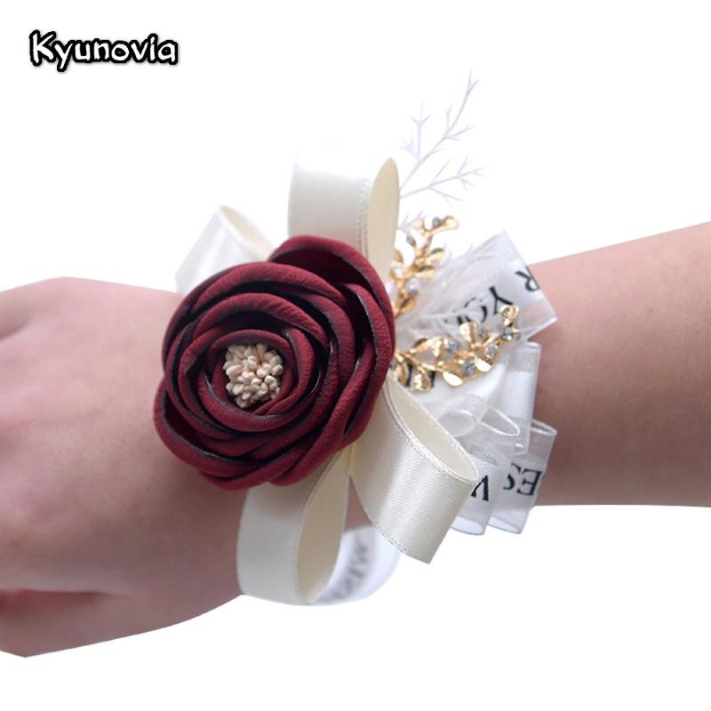 Kyunovia Wedding Prom Corsage Silk Rose Flower Groom Boutonniere Bride Wrist Corsage Wedding Flowers Party Wrist Flowers D104, Navy corsage
Kyunovia Wedding Prom Corsage Silk Rose Flower Groom Boutonniere Bride Wrist Corsage Wedding Flowers Party Wrist Flowers D104, Navy corsage