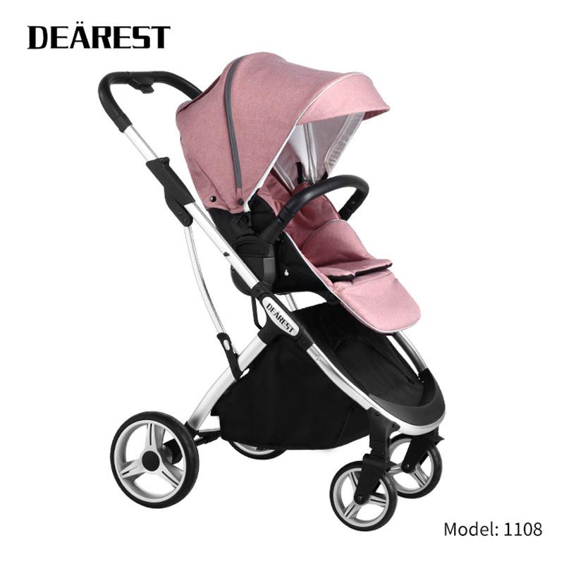 Baby carriage Lightweight Foldable Sitting and Reclining Stroller Four-wheel Absorber Two-way High Landscape Stroller
Baby carriage Lightweight Foldable Sitting and Reclining Stroller Four-wheel Absorber Two-way High Landscape Stroller