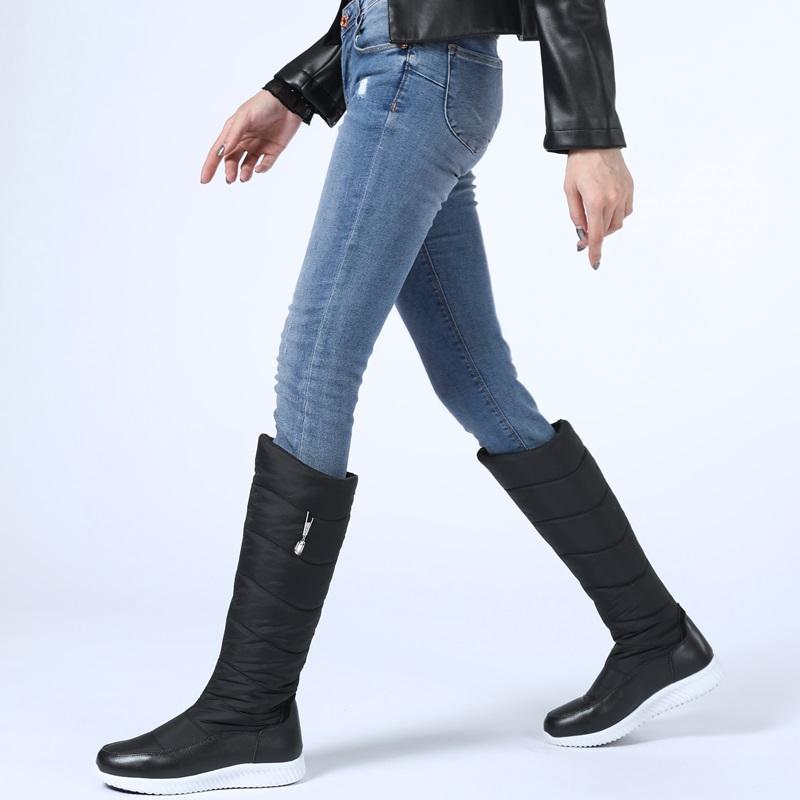 winter shoes warm plush down+cow leather knee high boots woman comfy flat snow boots platform woman long casual shoes boot, Black
winter shoes warm plush down+cow leather knee high boots woman comfy flat snow boots platform woman long casual shoes boot, Black