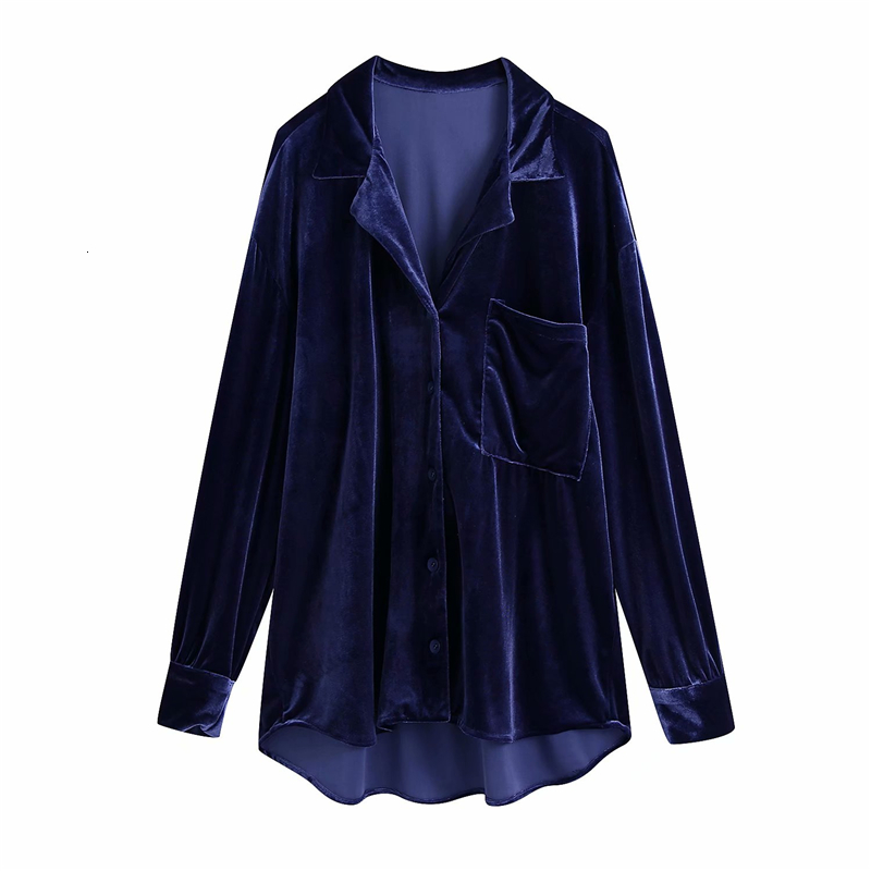 2021 New Elegant Women Blue Veet Shirts Fashion Ladies Soft Loose Tops Causal Female Chic Pocket Thick Blouse Girl Homewear Fy90
2021 New Elegant Women Blue Veet Shirts Fashion Ladies Soft Loose Tops Causal Female Chic Pocket Thick Blouse Girl Homewear Fy90
