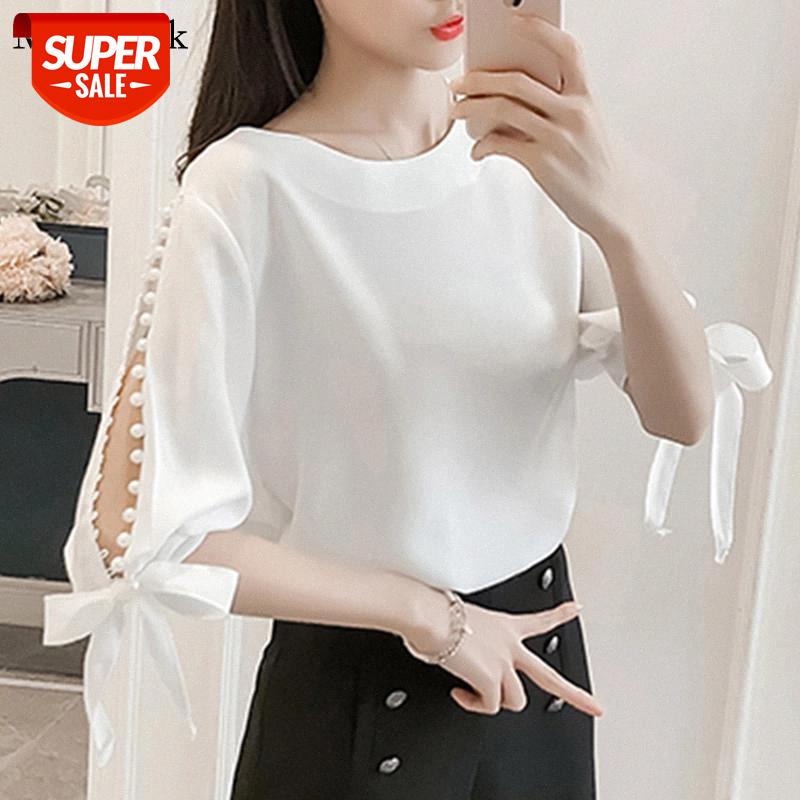 Summer Loose Office Lady Chiffon Shirt Blouse Beading Pink White Casual Women Shirts Blouses Plus Size Female Tops Blusas 0359 #Rt4f
Summer Loose Office Lady Chiffon Shirt Blouse Beading Pink White Casual Women Shirts Blouses Plus Size Female Tops Blusas 0359 #Rt4f