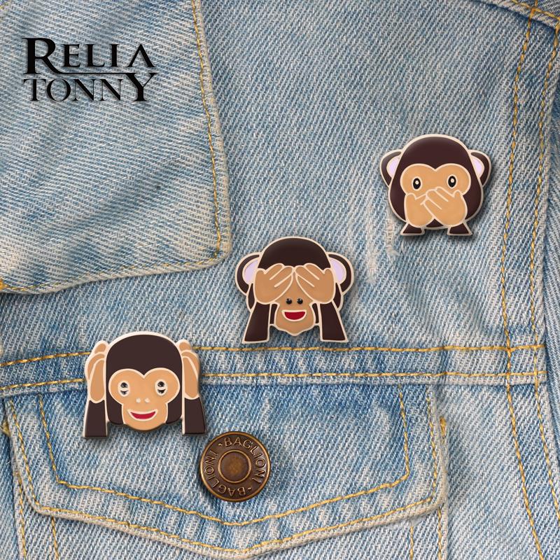 Pins, Brooches Animal Enamel Pins Cover Raise Hand Eyes 3 Style Cute Monkey Button Lapel Jackets Shirt Badge Kids Game Jewelry Gift
Pins, Brooches Animal Enamel Pins Cover Raise Hand Eyes 3 Style Cute Monkey Button Lapel Jackets Shirt Badge Kids Game Jewelry Gift