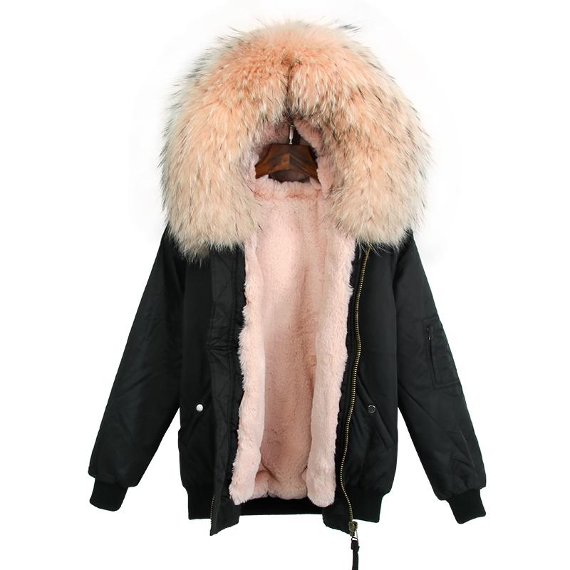 Classic Black Jacket With Pink Fur Lining Women Winter Blazer Rex Fur Bomber Coat, As pic
Classic Black Jacket With Pink Fur Lining Women Winter Blazer Rex Fur Bomber Coat, As pic