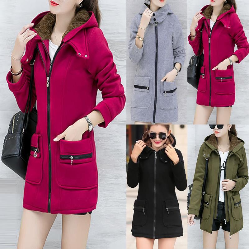 Lady Fashion Womens Jackets Winter Outdoor Warm Wool Blended Classic Coat Hoodie Jacket New style Ladies Women coats outwear, Gray
Lady Fashion Womens Jackets Winter Outdoor Warm Wool Blended Classic Coat Hoodie Jacket New style Ladies Women coats outwear, Gray
