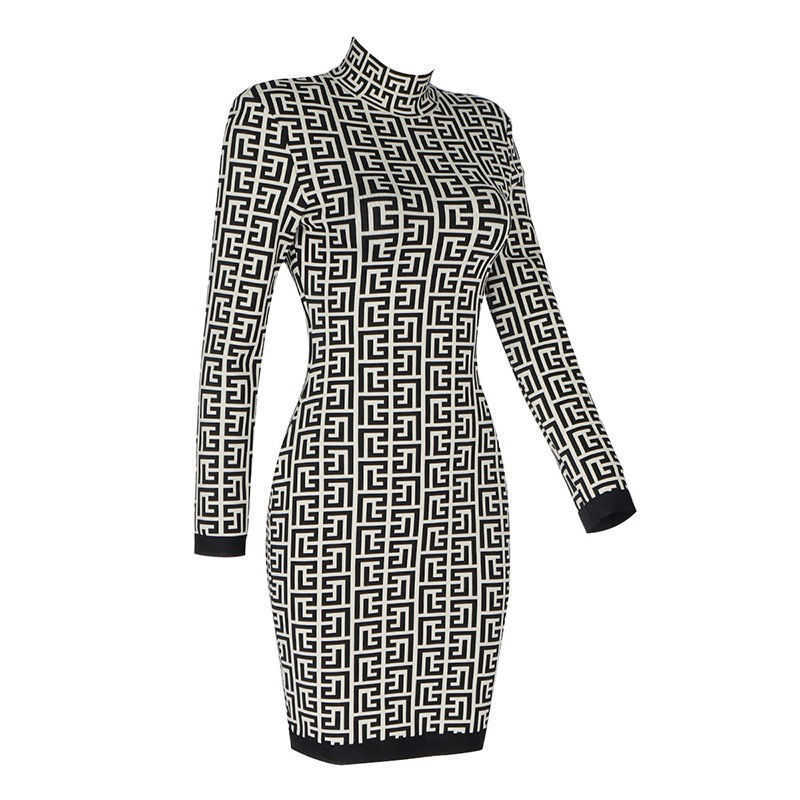 Fashion-Balma same high-grade Vintage jacquard long sleeve tight thin bandage small dress stand collar dress, Light gray
Fashion-Balma same high-grade Vintage jacquard long sleeve tight thin bandage small dress stand collar dress, Light gray