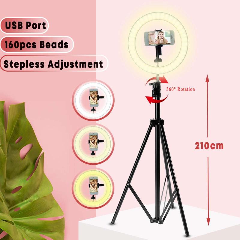 LED Ring Light 10" Dimmable Tripod Phone Camera Photo Selfie Live Light Stand Photography Ring for Self-timer Beauty
LED Ring Light 10" Dimmable Tripod Phone Camera Photo Selfie Live Light Stand Photography Ring for Self-timer Beauty