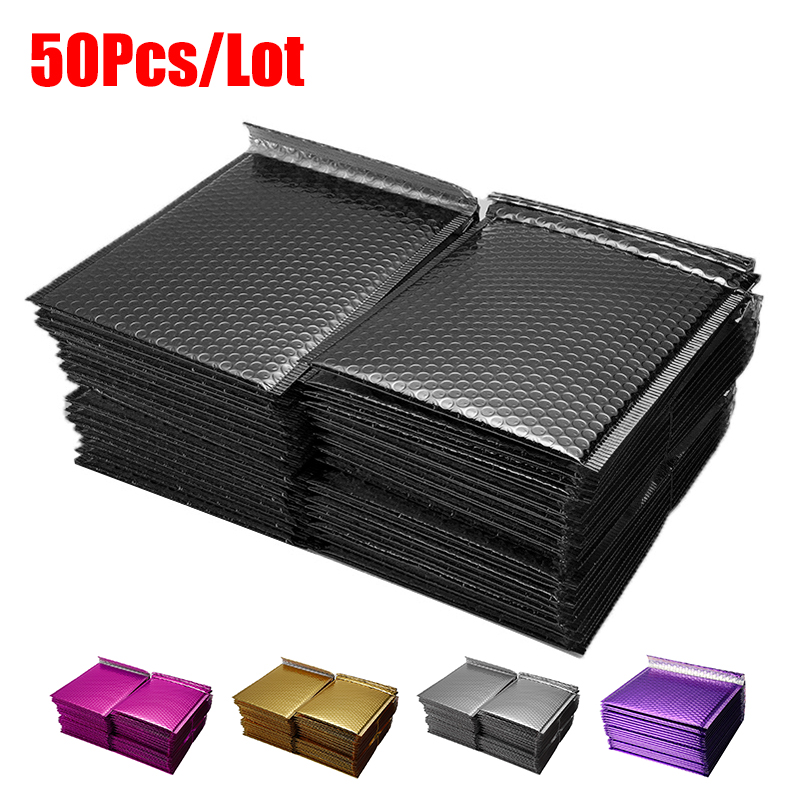50 PCS/Lot Gold Plating Paper Bubble Envelopes Bags Mailers Padded Shipping Envelope Bubble Mailing Bag Different Specifications
50 PCS/Lot Gold Plating Paper Bubble Envelopes Bags Mailers Padded Shipping Envelope Bubble Mailing Bag Different Specifications