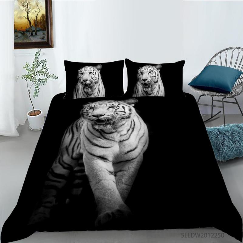 Tiger Bedding Set 3D print Duvet Cover Queen Sizes black art tiger Home Textiles 2/3pcs Dropship Wholesale 
Tiger Bedding Set 3D print Duvet Cover Queen Sizes black art tiger Home Textiles 2/3pcs Dropship Wholesale