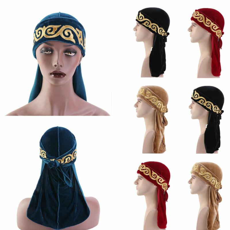 Unisex Pirate Hat Velvet Cap Men Women Muslim Long Tail Hijab Turban New Muslim Headwrap Velvet Durags Men's Turban Hats
Unisex Pirate Hat Velvet Cap Men Women Muslim Long Tail Hijab Turban New Muslim Headwrap Velvet Durags Men's Turban Hats