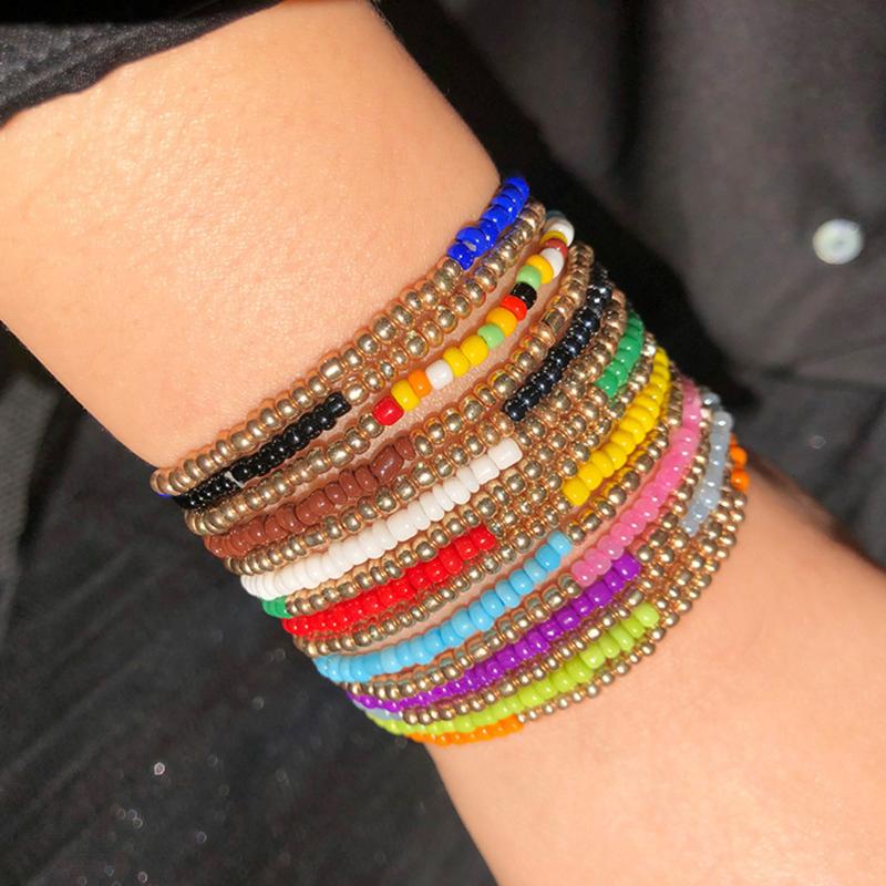 5PCS Handmade Bead Bracelet Set Elastic Ethnic Style Multilayer Bracelet Colorful Bead Charm Jewelry Accessories
5PCS Handmade Bead Bracelet Set Elastic Ethnic Style Multilayer Bracelet Colorful Bead Charm Jewelry Accessories