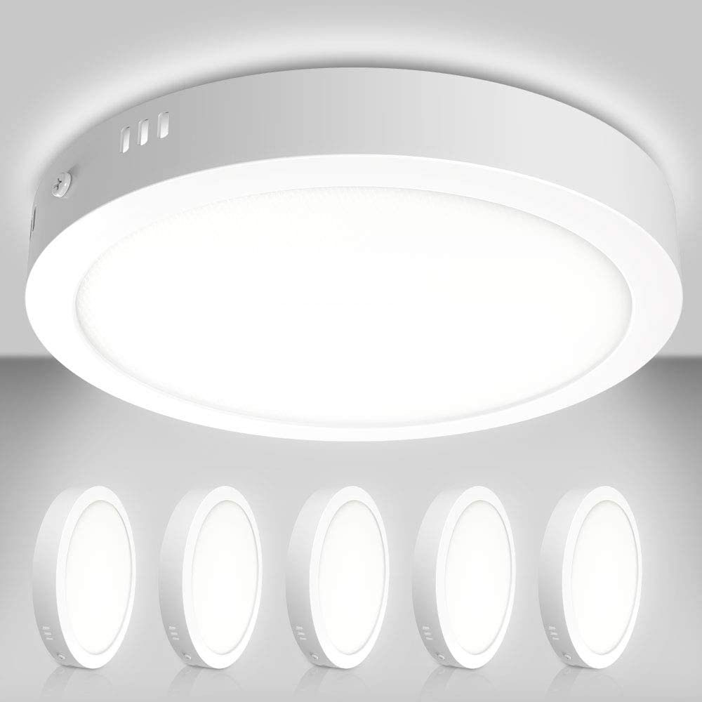 Downlights, LED Flush Mount Panel Ceiling Light Fixture, 24W AC85-265V Flat Round Surface Mounted Downlight Lamp for Closet/Hallway/Stairs/Kitchen/Home
Downlights, LED Flush Mount Panel Ceiling Light Fixture, 24W AC85-265V Flat Round Surface Mounted Downlight Lamp for Closet/Hallway/Stairs/Kitchen/Home