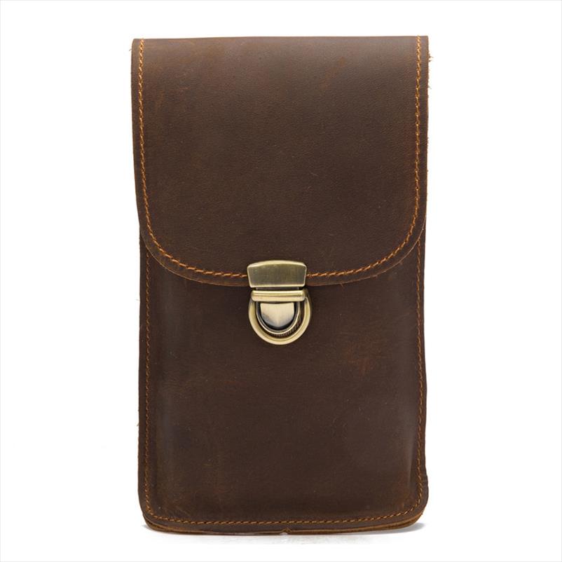 Genuine Leather Mens Waist Bags Pack Style Male Fanny Pack Phone Money Card Purse Men Hook Belt Bag Vintage Gift Heuptas, Brown
Genuine Leather Mens Waist Bags Pack Style Male Fanny Pack Phone Money Card Purse Men Hook Belt Bag Vintage Gift Heuptas, Brown