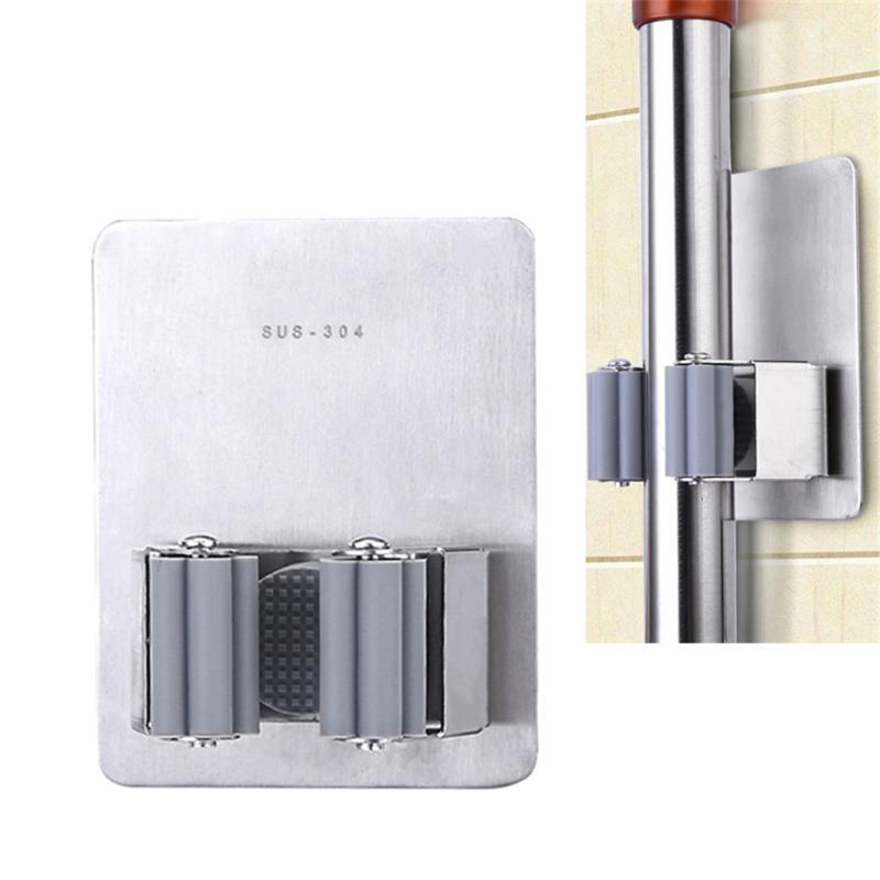 Stainless Steel Broom hooks Mop placement Holder Wall Mounted Organizer Rack Clip forja de puerta hierro1
Stainless Steel Broom hooks Mop placement Holder Wall Mounted Organizer Rack Clip forja de puerta hierro1