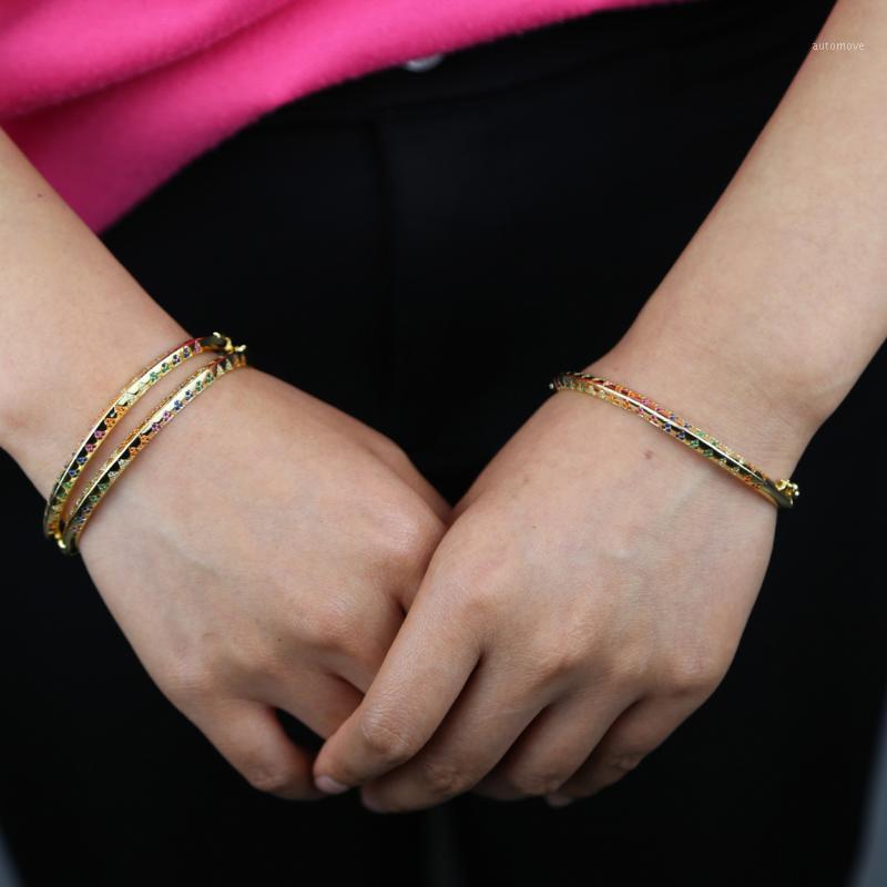 New arrived wedding bangle bracelet with rainbow cubic zircon paved inner size 60mm triangle shape bracelets bangles wholesale1
New arrived wedding bangle bracelet with rainbow cubic zircon paved inner size 60mm triangle shape bracelets bangles wholesale1