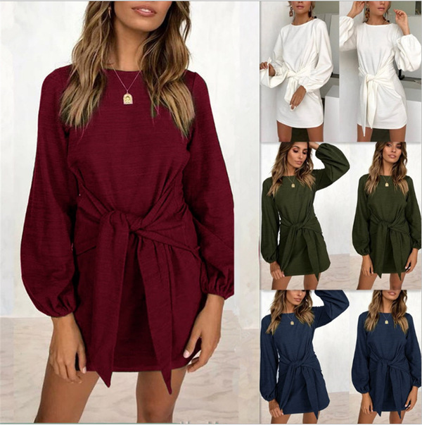 Women's Autumn Winter Cotton Crew Neck Long Sleeves Elegant Knitted Bodycon Tie Waist Sweater Pencil Dress S-XL Plus Size Many Colors, Army green
Women's Autumn Winter Cotton Crew Neck Long Sleeves Elegant Knitted Bodycon Tie Waist Sweater Pencil Dress S-XL Plus Size Many Colors, Army green