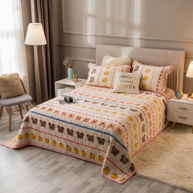 Quilted Thick Flannel Quilt and Blanket to Keep Warm in Winter Jacquard Design Decorate Bedroom for Family, Color 7
Quilted Thick Flannel Quilt and Blanket to Keep Warm in Winter Jacquard Design Decorate Bedroom for Family, Color 7