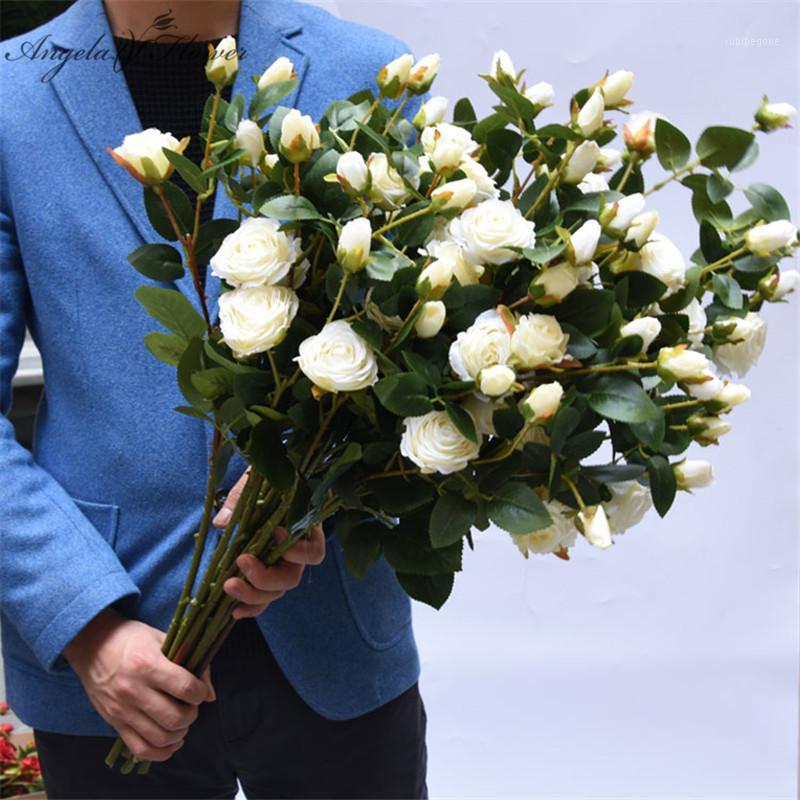 6 branch wedding silk rose simulation Franch flowers rose Home furnishings fake flowers decor desk artificial 5pcs/lot1, Blue
6 branch wedding silk rose simulation Franch flowers rose Home furnishings fake flowers decor desk artificial 5pcs/lot1, Blue