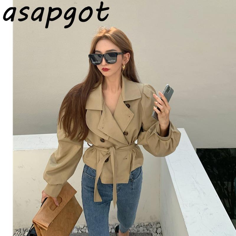Slim Lace Up Waist England Style Chic Temperament Khaki Turn Down Collar Trench Coat Double Breasted Windbreaker Belt Retro
Slim Lace Up Waist England Style Chic Temperament Khaki Turn Down Collar Trench Coat Double Breasted Windbreaker Belt Retro