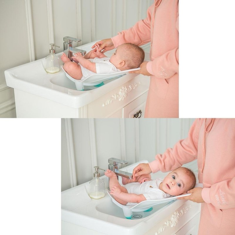Baby Bath Mat Portable Infant Washing Ass Artifact Fart Basin born PP Tub Supplies Bathtub Care 220301