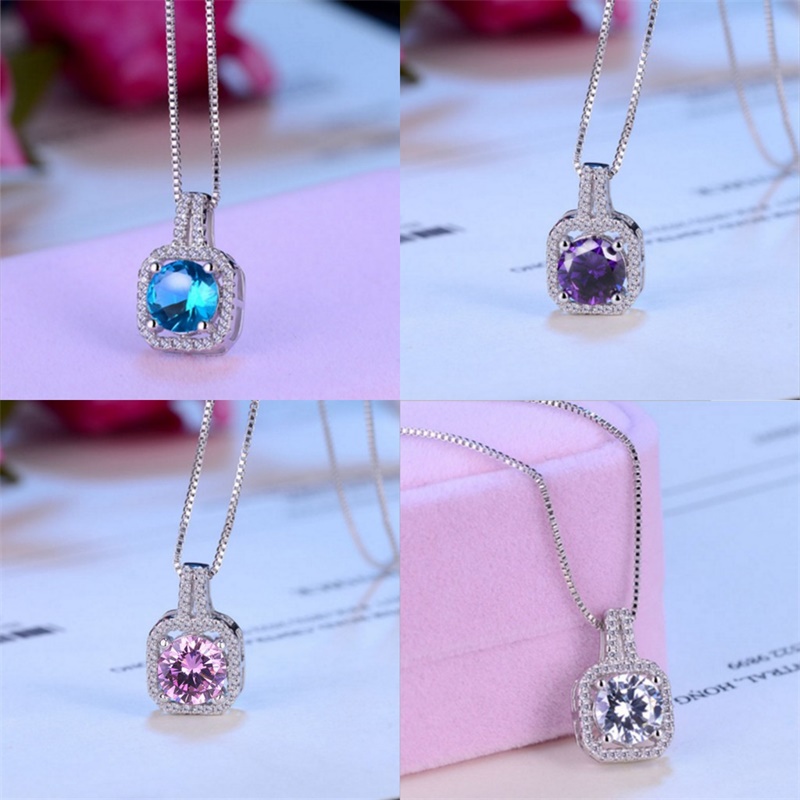 Fashion Simple Jewelry 925 Sterling Silver Round Cut 5A Cubic Zirconia CZ Party clavicle Chain Diamond Women Cute Necklace Penda 52 L2
Fashion Simple Jewelry 925 Sterling Silver Round Cut 5A Cubic Zirconia CZ Party clavicle Chain Diamond Women Cute Necklace Penda 52 L2