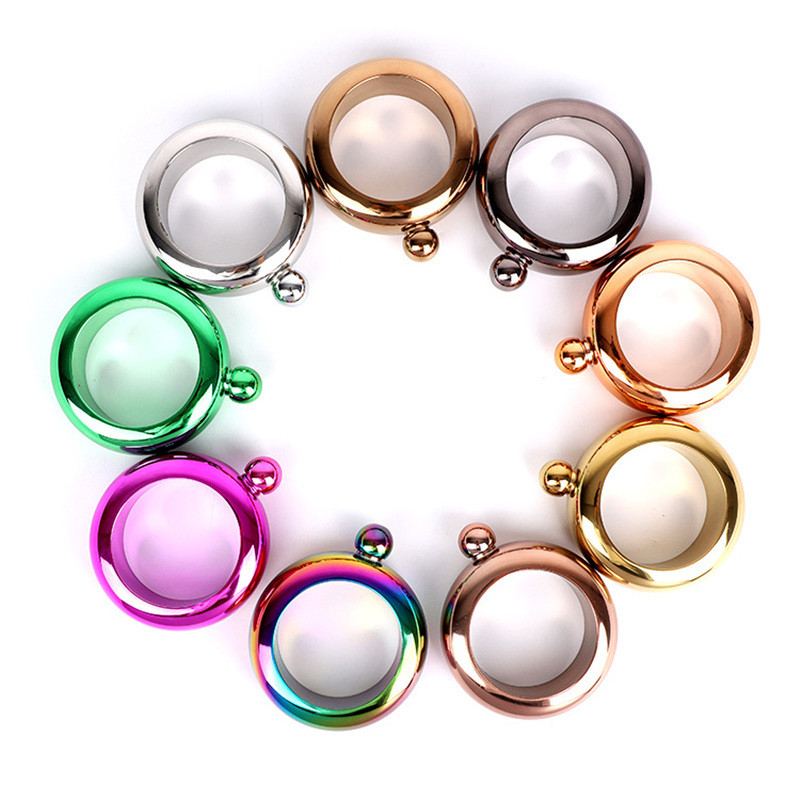 3.5oz Bracelet Alcohol Hip Flask With Funnel Stainless Steel Round Chic Elegant Wine Whiskey Vodka Flagon Drinkware
3.5oz Bracelet Alcohol Hip Flask With Funnel Stainless Steel Round Chic Elegant Wine Whiskey Vodka Flagon Drinkware