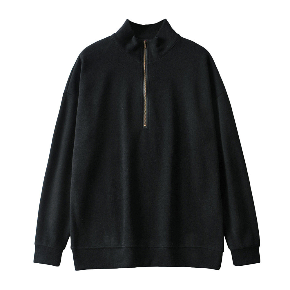 2021 New Fall Female Ins Po Street Take the European and American Wind Sets Loose Half Zip Fleece 8vtj, Black
2021 New Fall Female Ins Po Street Take the European and American Wind Sets Loose Half Zip Fleece 8vtj, Black