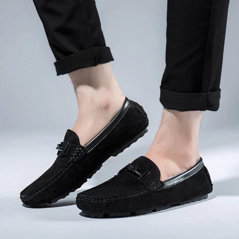 Man suede Leather Loafers outdoor winter Leather Casual Flats Round Toe Comfortable Office with fur warm winter Men Shoes #Ou0U, Black
Man suede Leather Loafers outdoor winter Leather Casual Flats Round Toe Comfortable Office with fur warm winter Men Shoes #Ou0U, Black
