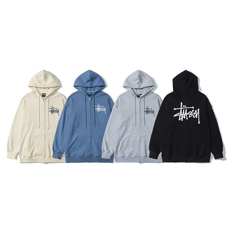 Men and Women Couple Classic Zipper Cardigan Hoodies Loose Cotton stus sycoat 2020, Black
Men and Women Couple Classic Zipper Cardigan Hoodies Loose Cotton stus sycoat 2020, Black